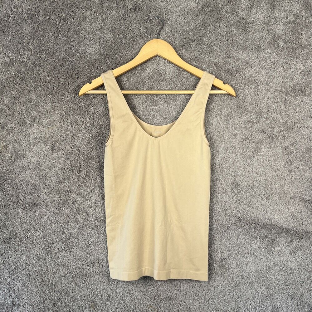 J. Crew Layering Tank Top Womens Small Beige Stretchy Camisole Shapewear